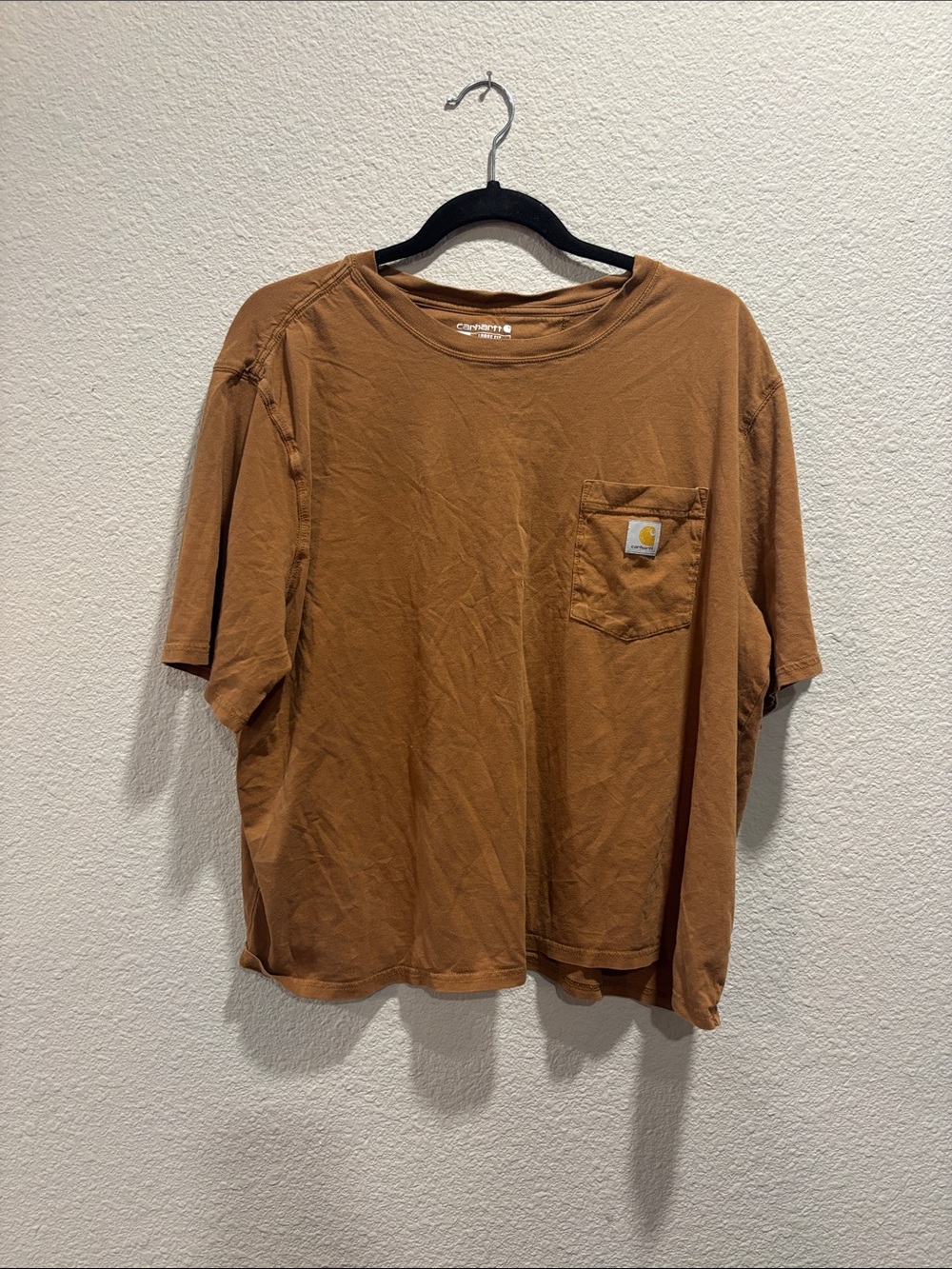 Carhartt Short-Sleeve Pocket Tee in Rust Brown